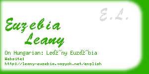 euzebia leany business card